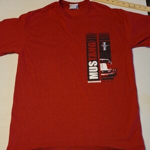 OFFICIAL FORD MUSTANG Red Graphic Short Sleeve Tee